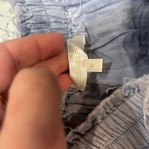 LoveShackFancy Light Blue Mini Skirt